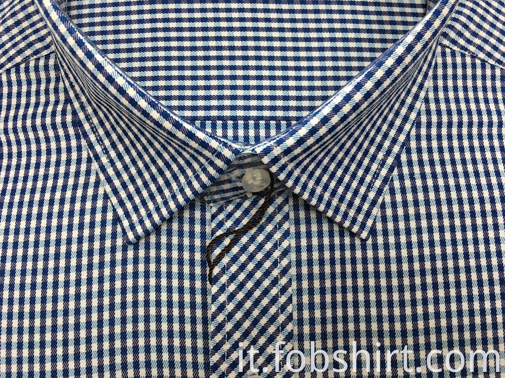 Yarn Dyed Men Shirts Cotton Formal